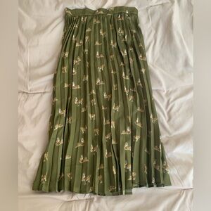 Zara pleated skirt with pattern